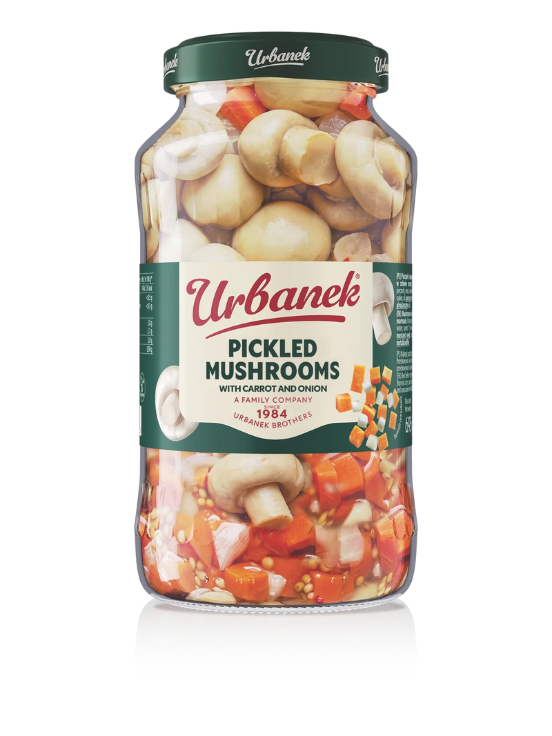Urbanek Pickled mushrooms with carrot and onion 695 g