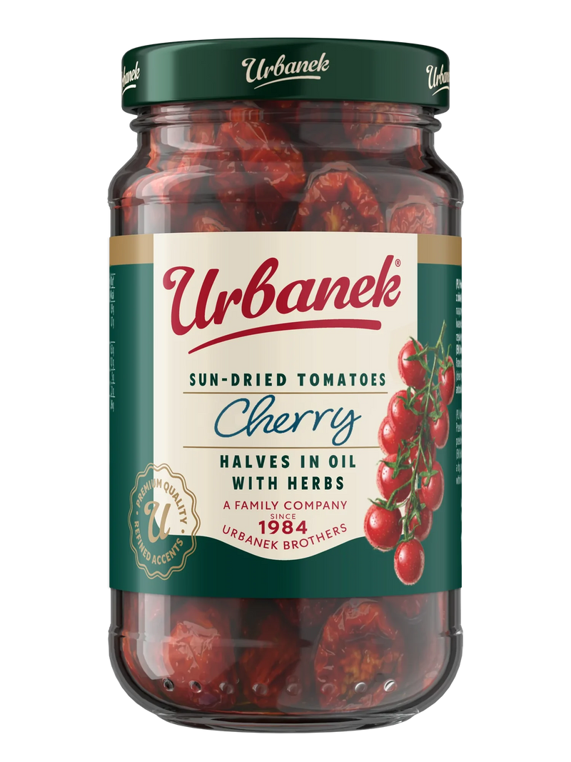 Urbanek Sun-dried cherry tomatoes in oil with herbs 195 g