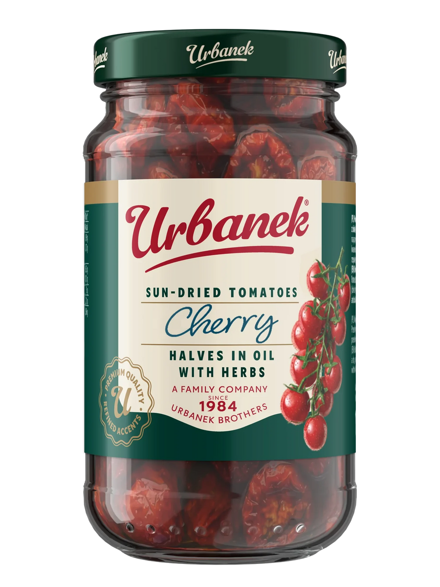 Sun-dried cherry tomato halves in oil