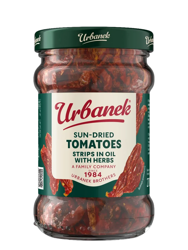 Sun-dried tomatoes strips in oil