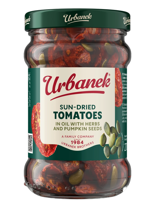 Urbanek Sun-dried tomatoes in oil with pumpkin seeds 270 g