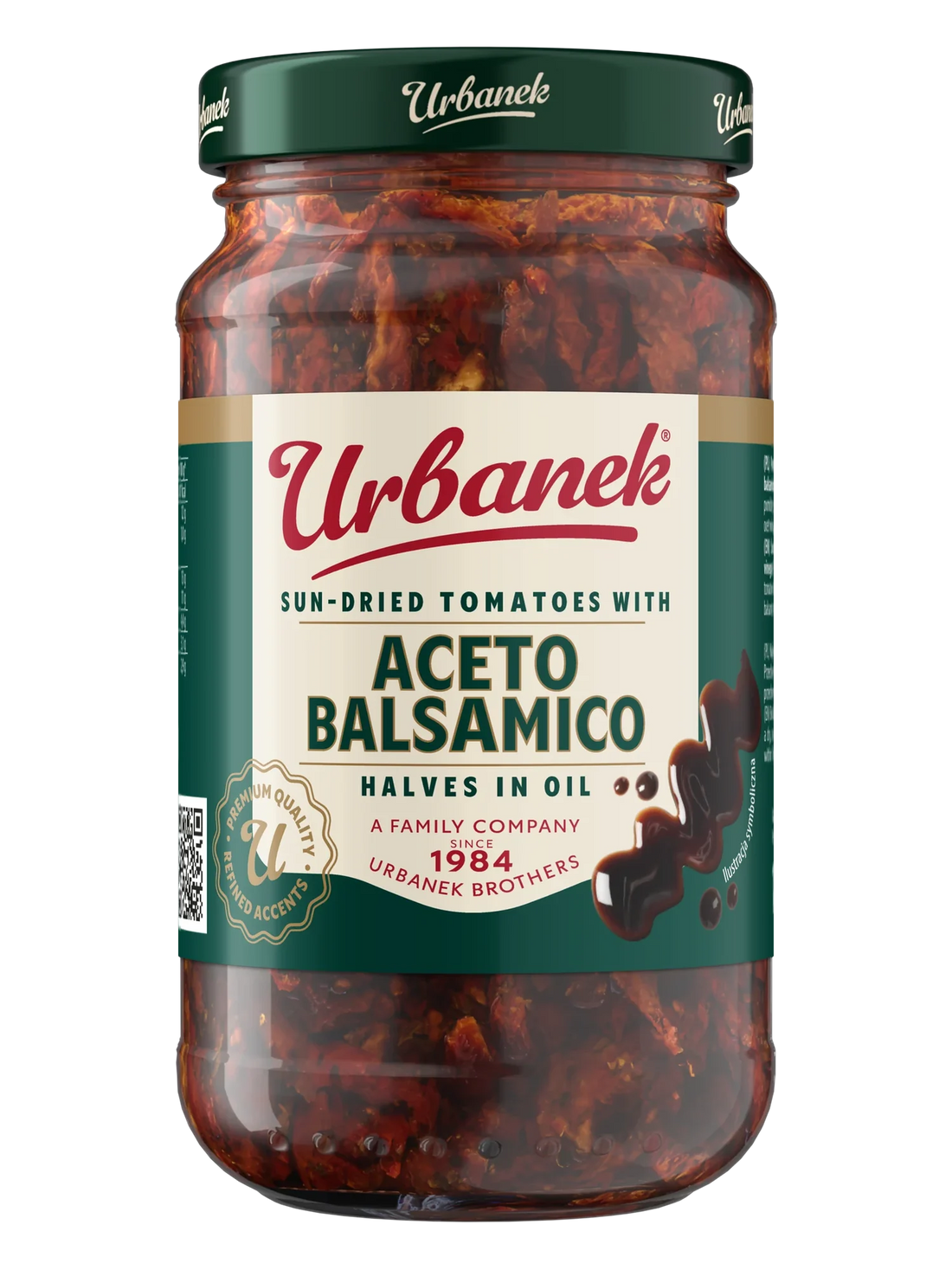 Urbanek Sun-dried tomatoes with aceto balsamico, halves in oil