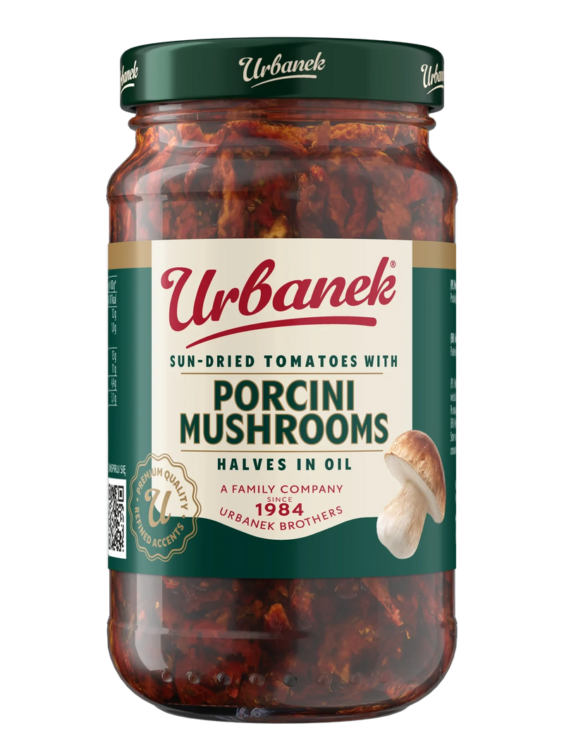 Urbanek Sun-dried tomatoes in oil with porcini mushrooms 180 g