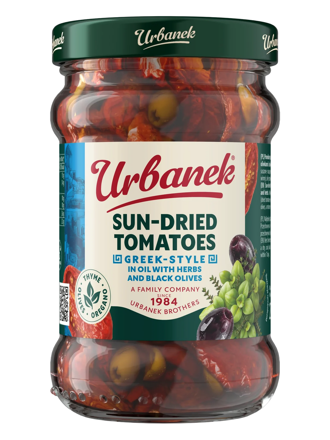 Urbanek Sun-dried tomatoes Greek-style in oil 270 g