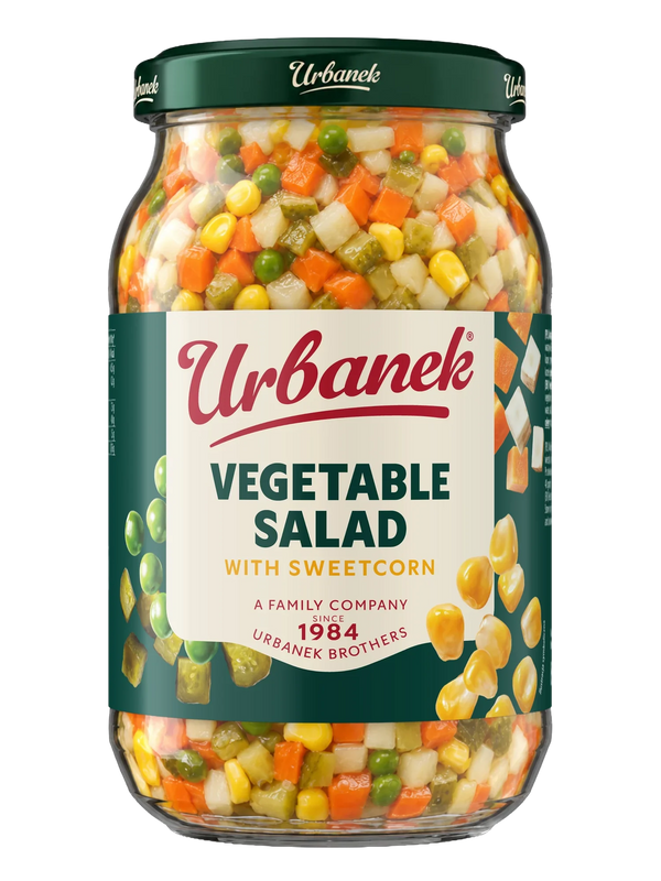 Vegetable salad with sweetcorn