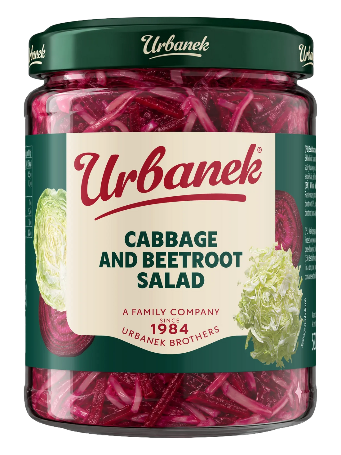 Urbanek Cabbage and beetroot salad 520 g