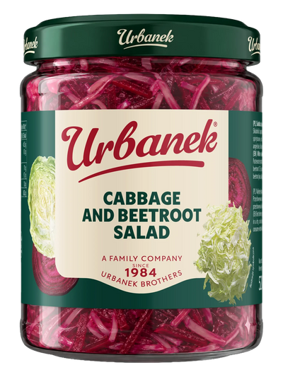 White cabbage and beetroot salad