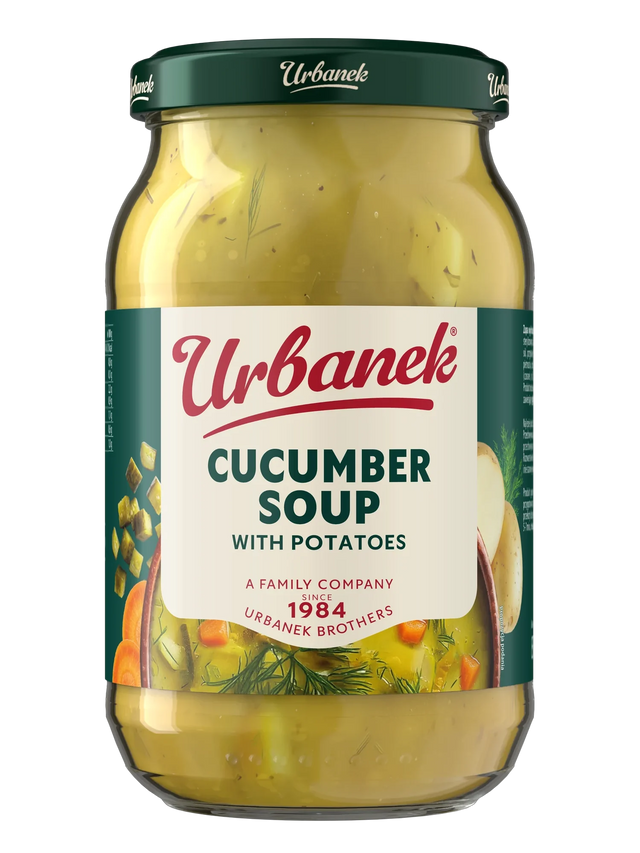 Cucumber soup with potatoes