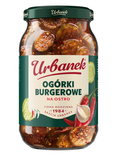 Ogórki burgerowe na ostro