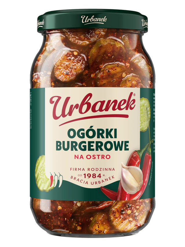 Ogórki burgerowe na ostro