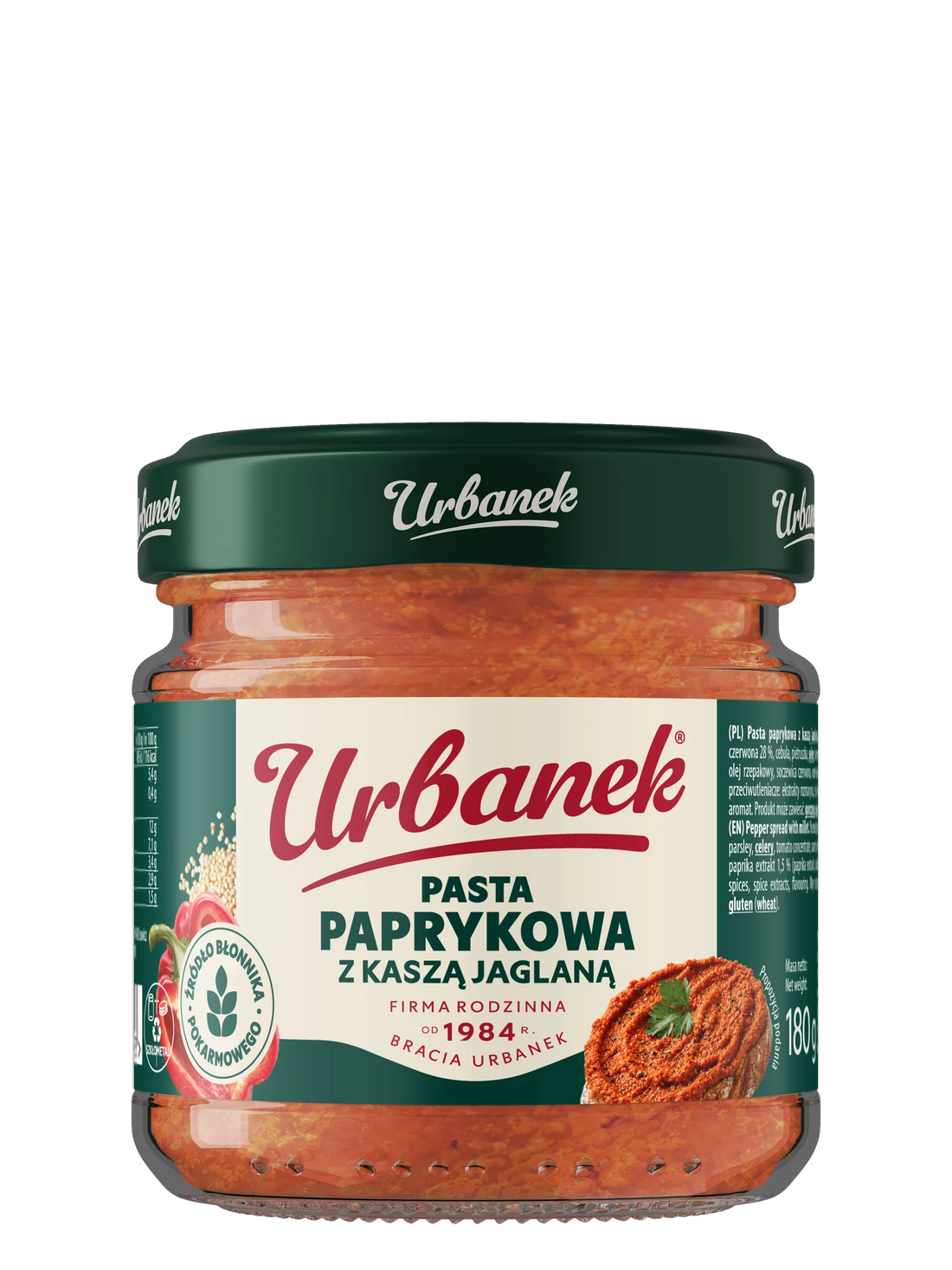 Urbanek Pasta paprykowa z kaszą jaglaną
