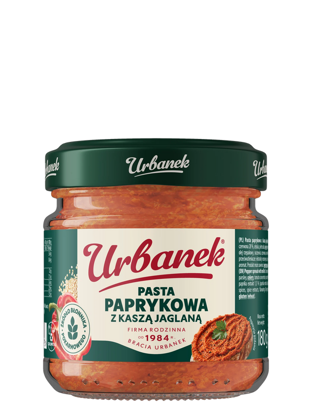 Pasta paprykowa z kaszą jaglaną