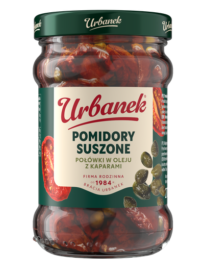 Pomidory suszone połówki w oleju z kaparami