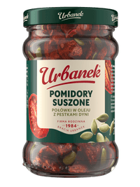 Pomidory suszone połówki w oleju z pestkami dyni