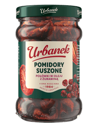 Pomidory suszone połówki w oleju z żurawiną