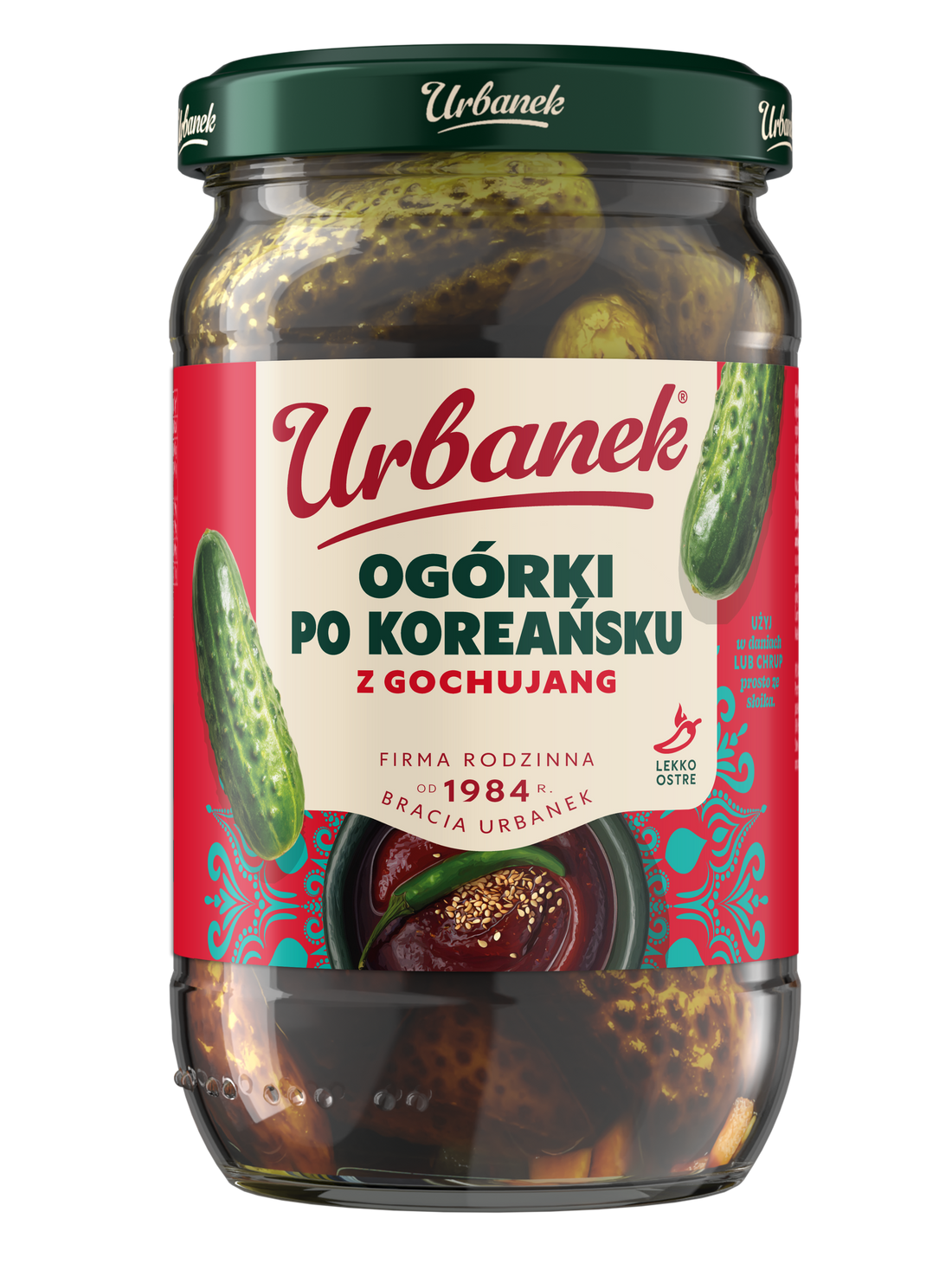 Ogórki po koreańsku z gochujang, ujęcie drugie