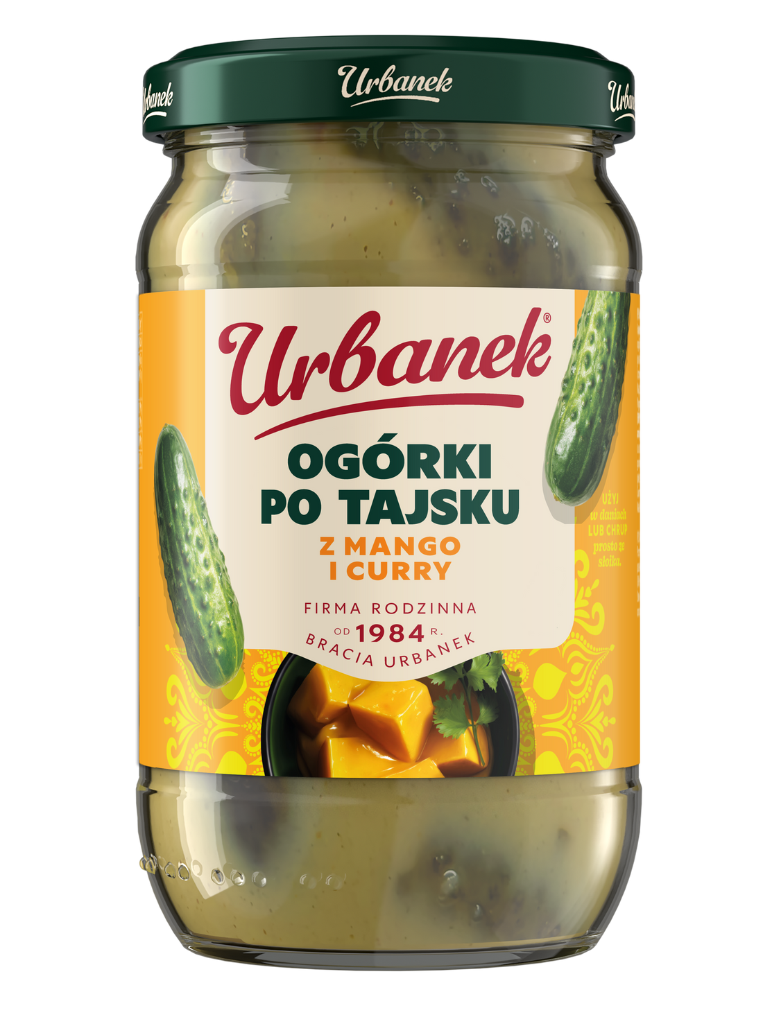 Ogórki po tajsku z mango i curry, ujęcie drugie